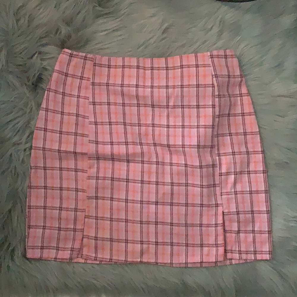 Shein plaid mini skirt